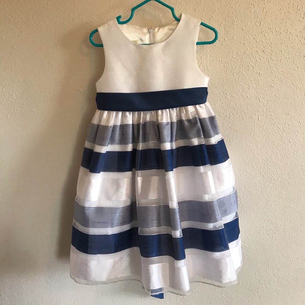 C6)  💙American Princess Navy n white dress🌹NEW